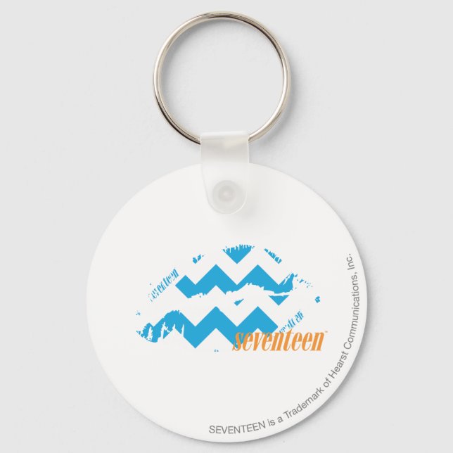 ZigZag Aqua Schlüsselanhänger (Vorderseite)
