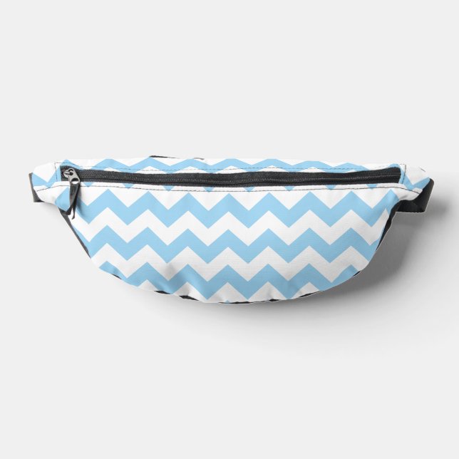 Zigzag bleu, Chevron bleu, Motif géométrique (Poser)