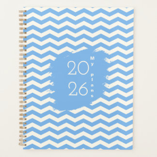 Zigzag bleu doux planificateur de design motif 202