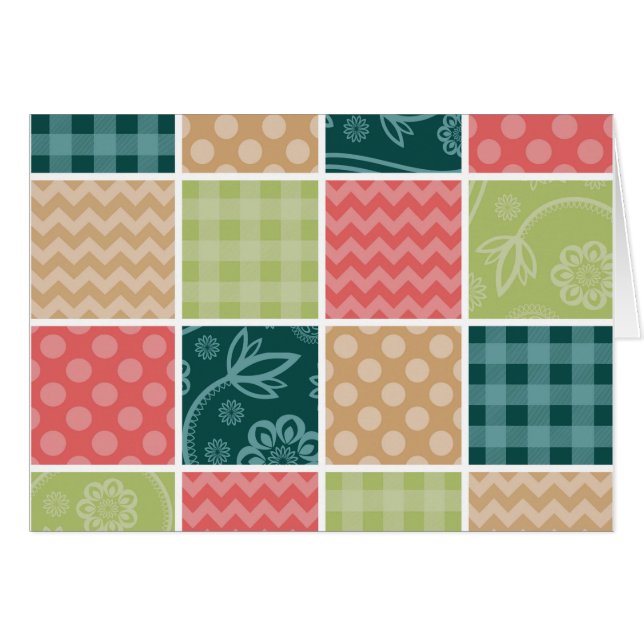Zigzag, Chevron, En vichy, Pois, Patchwork (Devant horizontal)