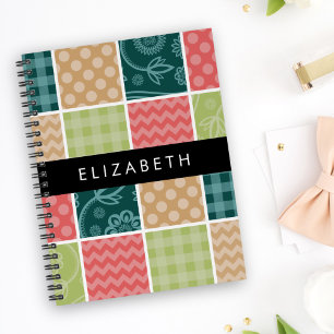 Zigzag, Chevron, En vichy, Pois, Votre Nom