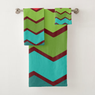 Zigzag der 1970er badhandtuch set