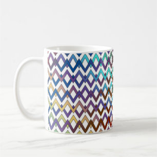 ZIGZAG Diamanten - gefärbt + Ihr Backgr. Ideen Kaffeetasse