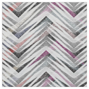 Zigzag, geometrisch, grau, lila, rosa, schwarz, St Stoff