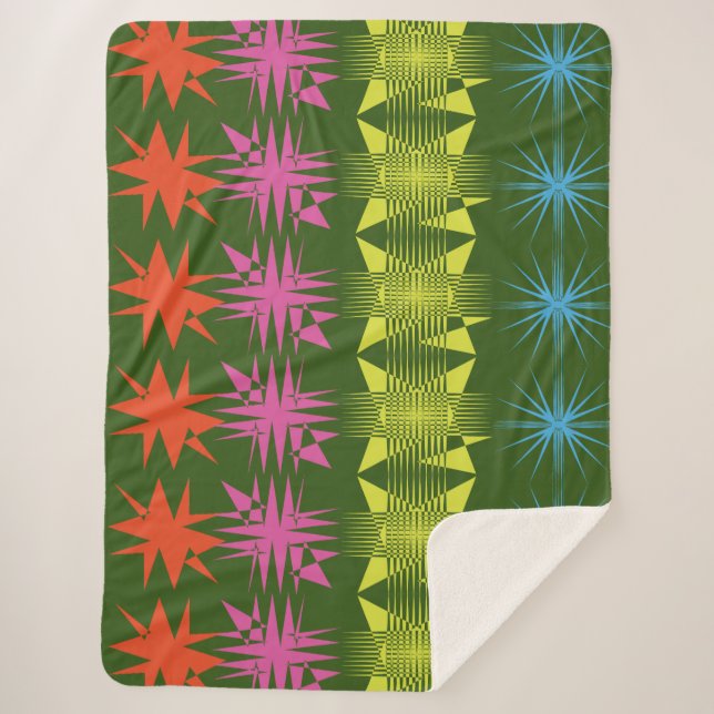 Zigzag Illustrieren Sherpadecke (Vorderseite)