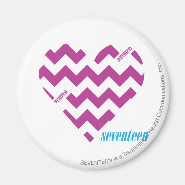 ZigZag Lila 2 Magnet (Vorne)