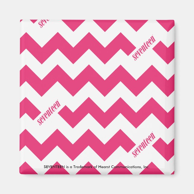 ZigZag Magenta Magnet (Vorne)