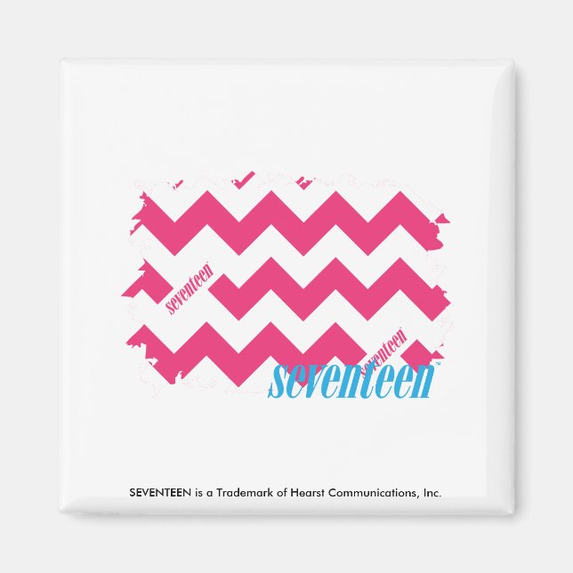 ZigZag Magenta Magnet (Vorne)