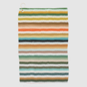Zigzag Multicolor Muster   Golfhandtuch