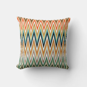 Zigzag Multicolor Muster Kissen