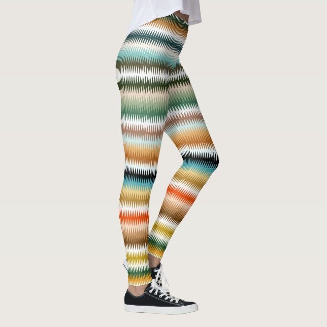 Zigzag Multicolor Muster  Leggings (Rechts)