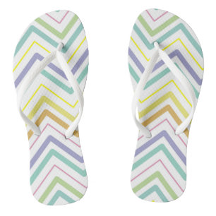 Zigzag MultiColors Tongs blancs
