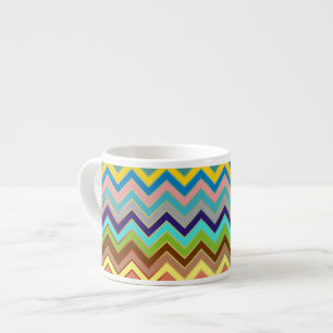 ZIGZAG Muster - Farbe + Ihre Ideen Espressotasse