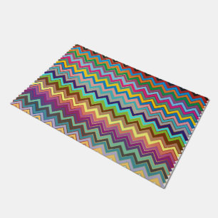 ZIGZAG Muster - Farbe + Ihre Ideen Fußmatte