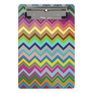ZIGZAG Muster - Farbe + Ihre Ideen Mini Klemmbrett