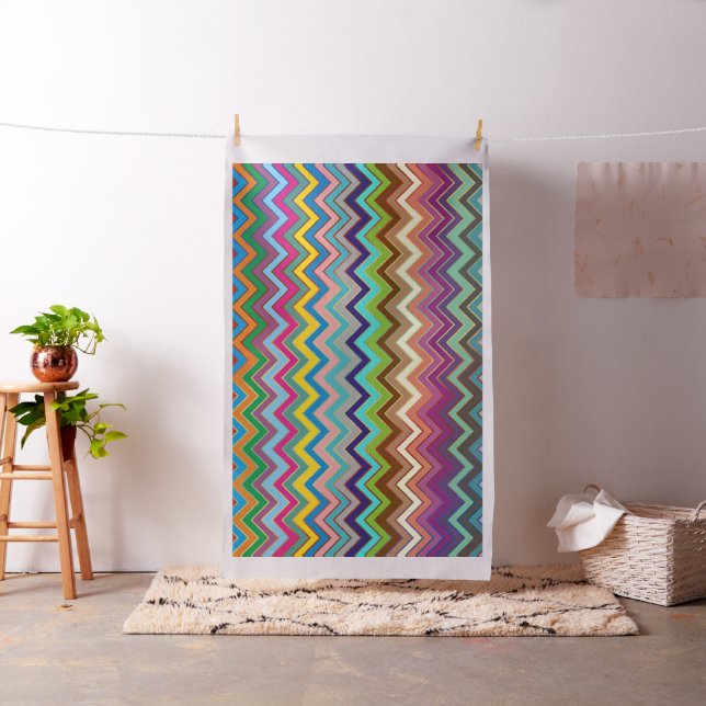ZIGZAG Muster - Farbe + Ihre Ideen Stoff (Beispiel)
