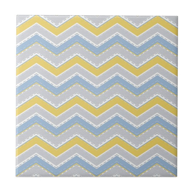 Zigzag-Muster Fliese (Vorderseite)