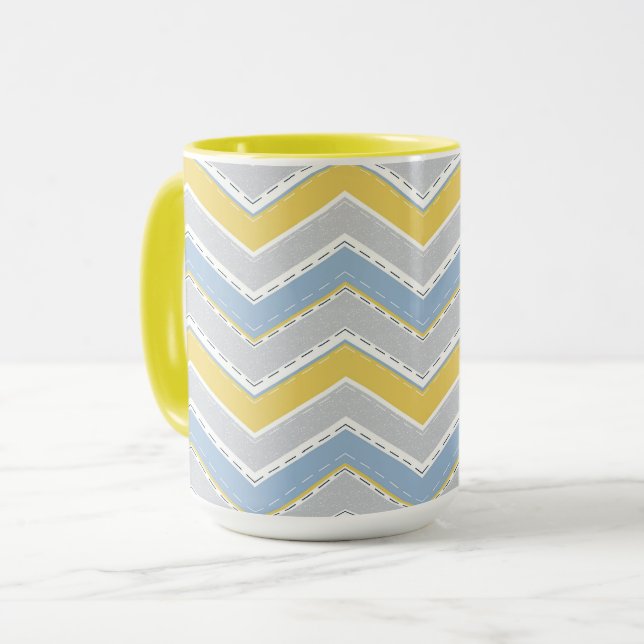Zigzag-Muster Tasse (Vorderseite Links)