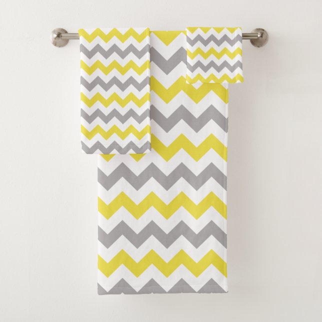 Zigzag Pattern, Chevron Pattern. Badhandtuch Set (Insitu)