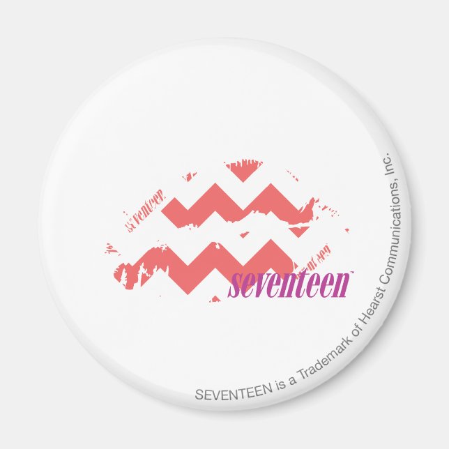 ZigZag Pink Magnet (Vorne)