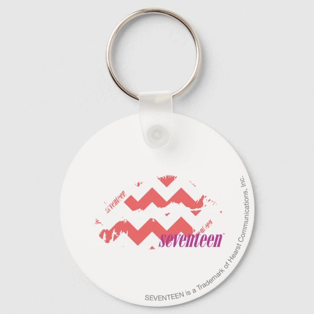 ZigZag Pink Schlüsselanhänger (Vorderseite)