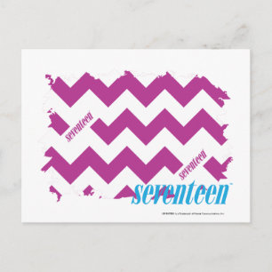 ZigZag Purple 3 Postkarte