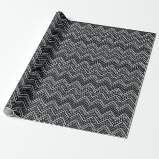Zigzag Streifen: Ethnisch gezogene Handgezogene Geschenkpapier