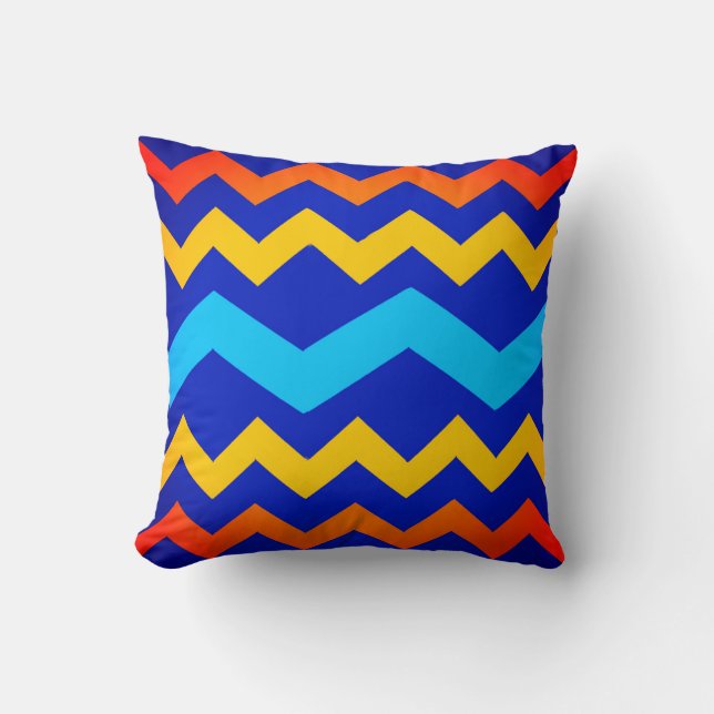 Zigzag Throw Pillow Kissen (Vorderseite)