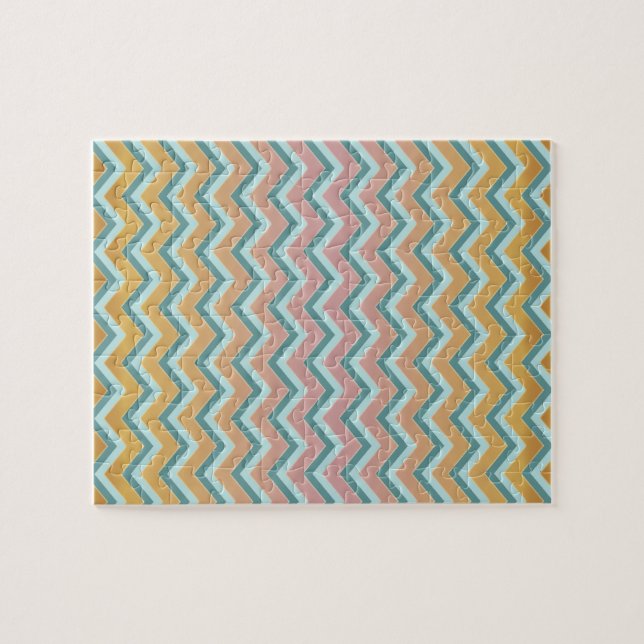 ZigZag weiche warme Farben (Horizontal)