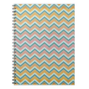 ZigZag weiche warme Farben Notizblock