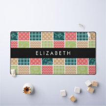 Zigzag, Zickzack, Gingham, Polka Dots, Ihr Name