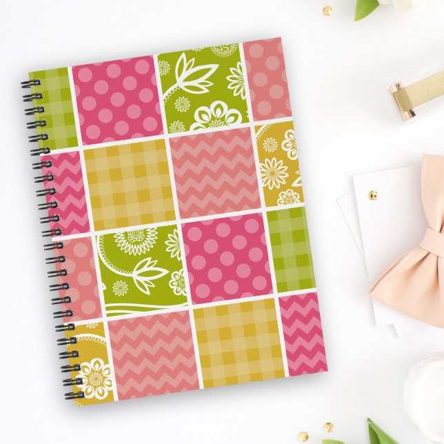 Zigzag, Zickzack, Polka Dots, Gingham, Patchwork Planer (Von Creator hochgeladen)