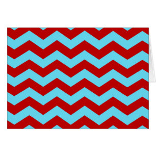 Zigzags rouges de Chevron de turquoise turquoise à