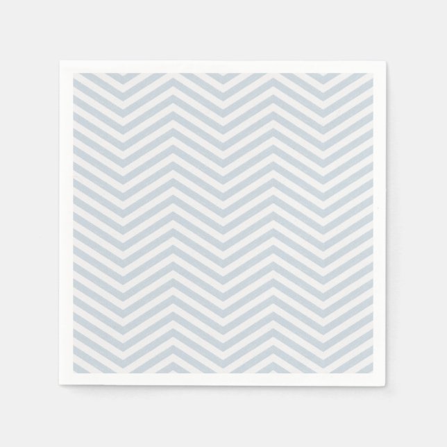 ZigZagZest Mist Blue Serviette (Vorderseite)