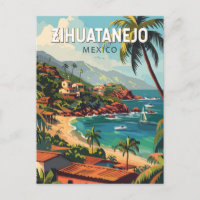 Zihuatanejo Mexico Reisen Kunst Vintag
