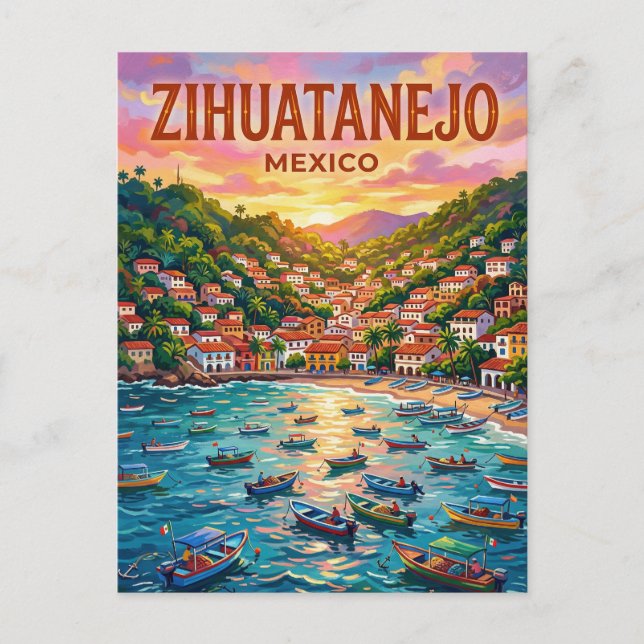 Zihuatanejo Mexiko Postkarte (Vorderseite)