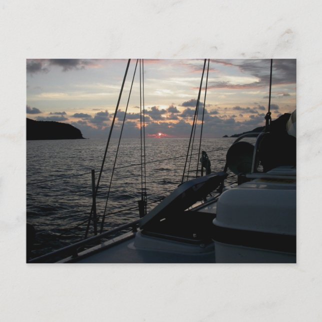 Zihuatanejo Sunset von Moira an der Ankerstelle Postkarte (Vorderseite)