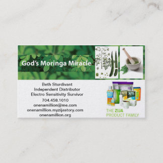 Zija unabhängige Verteiler-Visitenkarte Visitenkarte