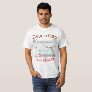Zika in Culex und Vögel von RoseWrites T-Shirt