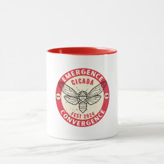 Zikadas 2024 kommen, Doppelbrasse Cicada Tasse