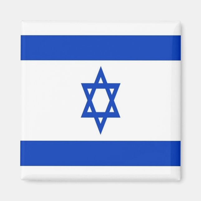 zIL001 Israel FLAG Israel, Kühlschrank Magnet (Vorne)