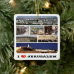 zIL003 i Liebe JERUSALEM Israel Naher Osten, Keramikornament<br><div class="desc">Hier finden Sie das Andenken Ihres Urlaubs. Diese Kategorie enthält Keramik Ornamente von vielen Orten in Israel. (zIL003 in Liebe JERUSALEM, Israel, Naher Osten, Asien, Keramik Ornament). Erleben Sie Freunde und Verwandte mit den einzigartigen Souvenirs von Ihrer großartigen Reise. Probier uns! #LeoPepeDesign, Israel Mittelostasian, Leopepedesign, Potpourri-Mosaikkollektion, Keramik-Ornament-Souvenir-Weihnachtsgeschenk</div>