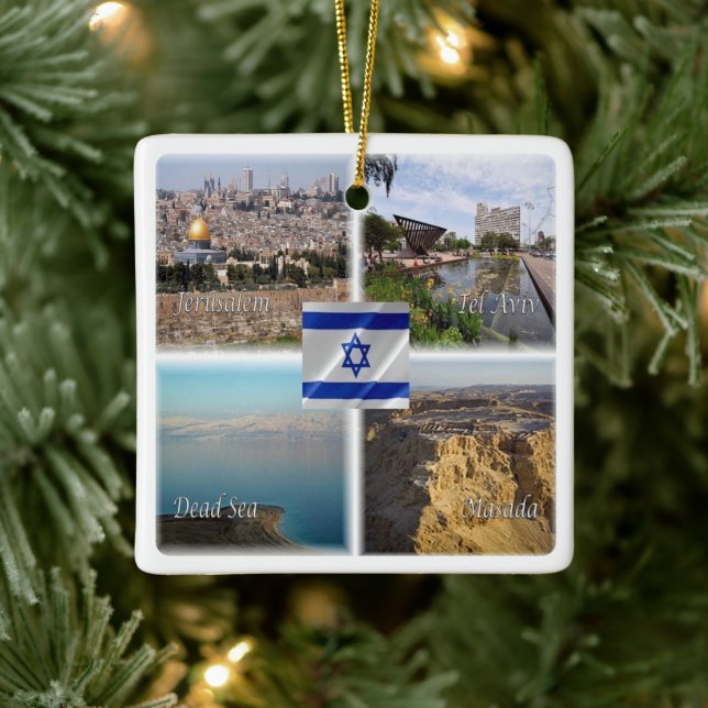 zIL006 TEL AVIV JERUSALEM, Israel, Keramikornament (Baum)