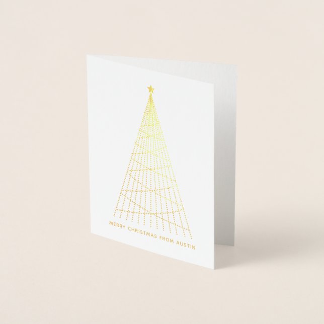 Zilker Austin Texas Christmas Card Folienkarte (Vorderseite)