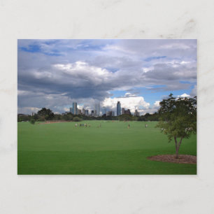 Zilker Park Austin Texas Skyline 3 Postkarte