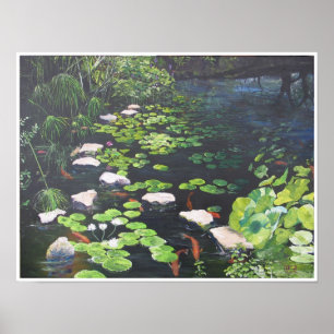 Zilker Park-Lilien Poster