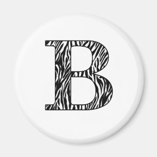 Zilly Zebra B Magnet