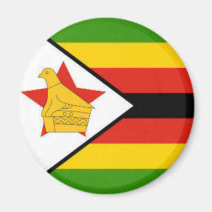 zimbabwe flag magnet