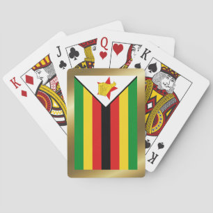 Zimbabwe-Flagge Spielkarten