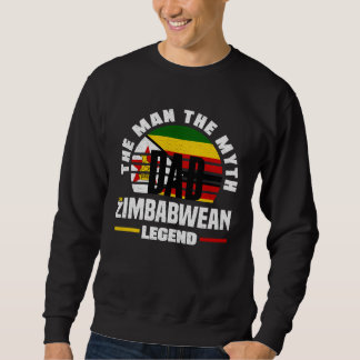 Zimbabwean Zimbabwe Zimbabwean Flag Fathers Day Sweatshirt